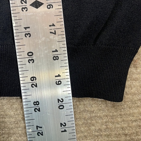 Endless Rose Organza Ruffle‎ Knit blouson sweater medium black - Picture 9 of 9